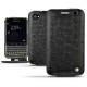 Capa em pele Blackberry Classic - Autruche nero