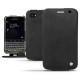 Housse cuir Blackberry Classic - Dark vintage ( Roughtcut - Black#5256 ) 