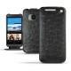 Custodia in pelle HTC One M9 - Autruche nero