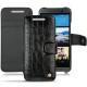 Custodia in pelle HTC One M9 - Crocodile nero