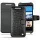 Custodia in pelle HTC One M9 - Autruche nero