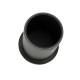 Leather pen pot - round