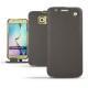 レザーケース Samsung SM-G920A Galaxy S6 - Anthracite ( Pantone 424C ) 