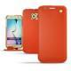 Samsung SM-G920A Galaxy S6 leather case - Papaye ( Pantone 180C ) 
