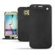 Capa em pele Samsung SM-G920A Galaxy S6 - Dark vintage ( Roughtcut - Black#5256 ) 