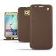 Custodia in pelle Samsung SM-G920A Galaxy S6 - Châtaigne ( Pantone 476C ) 