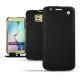 Custodia in pelle Samsung SM-G920A Galaxy S6 - Ebène ( Sleek P C12 - Black ) 