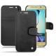 Capa em pele Samsung SM-G920A Galaxy S6 - Dark vintage ( Roughtcut - Black#5256 ) 