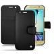 Capa em pele Samsung SM-G920A Galaxy S6 - Ebène ( Sleek P C12 - Black ) 
