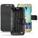 Custodia in pelle Samsung SM-G920A Galaxy S6 - Crocodile nero