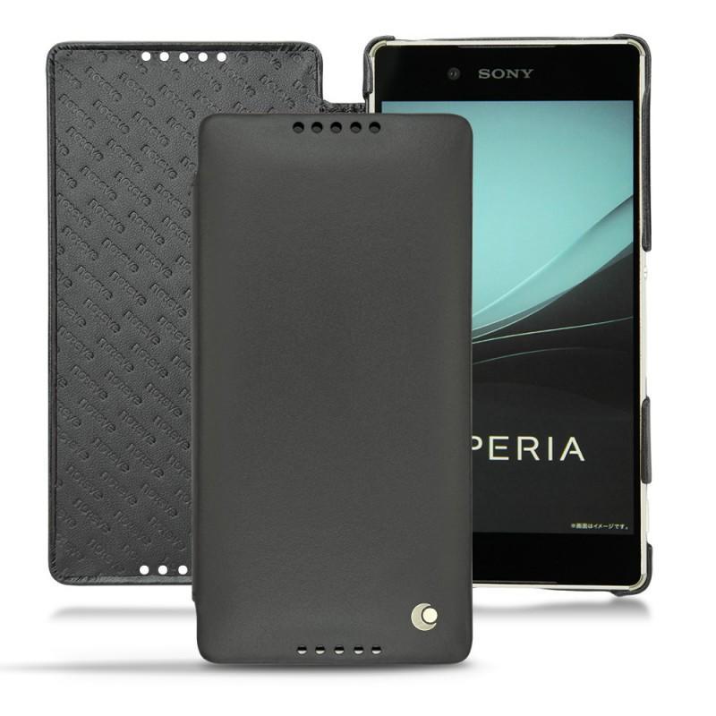 Lederschutzhülle Sony Xperia Z3+ - Xperia Z4 - Noir ( Nappa - Black ) 