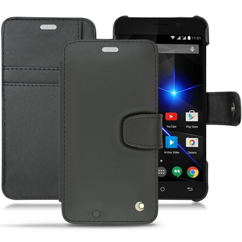 Custodia in pelle Archos 50 Oxygen + - Noir ( Nappa - Black ) 