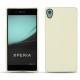 Capa em pele Sony Xperia Z3+ - Xperia Z4 - Blanc ( Nappa - White ) 