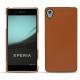 Housse cuir Sony Xperia Z3+ - Xperia Z4 - Marron ( Nappa - Pantone 1615C ) 