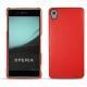 Funda de piel Sony Xperia Z3+ - Xperia Z4 - Tomate ( Pantone 187C ) 