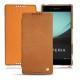 Lederschutzhülle Sony Xperia Z3+ - Xperia Z4 - Mandarine vintage ( Pantone 165C ) 