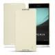 Custodia in pelle Sony Xperia Z3+ - Xperia Z4 - Blanc ( Nappa - White ) 