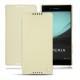 Housse cuir Sony Xperia Z3+ - Xperia Z4 - Beige ( Nappa - Pantone 7502C ) 