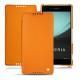 Sony Xperia Z3+ - Xperia Z4 leather case - Orange fluo