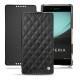 Funda de piel Sony Xperia Z3+ - Xperia Z4 - Noir - Couture ( Nappa - Black ) 