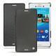 Lederschutzhülle Sony Xperia M4 Aqua - Noir ( Nappa - Black ) 