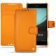 Capa em pele Sony Xperia Z3+ - Xperia Z4 - Orange fluo