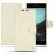 Custodia in pelle Sony Xperia Z3+ - Xperia Z4 - Blanc ( Nappa - White ) 