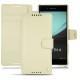 Housse cuir Sony Xperia Z3+ - Xperia Z4 - Beige ( Nappa - Pantone 7502C ) 