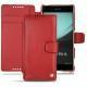 Lederschutzhülle Sony Xperia Z3+ - Xperia Z4 - Rouge ( Nappa - Pantone 199C ) 