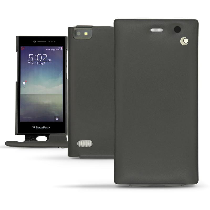 Blackberry Leap leather case - Noir ( Nappa - Black ) 