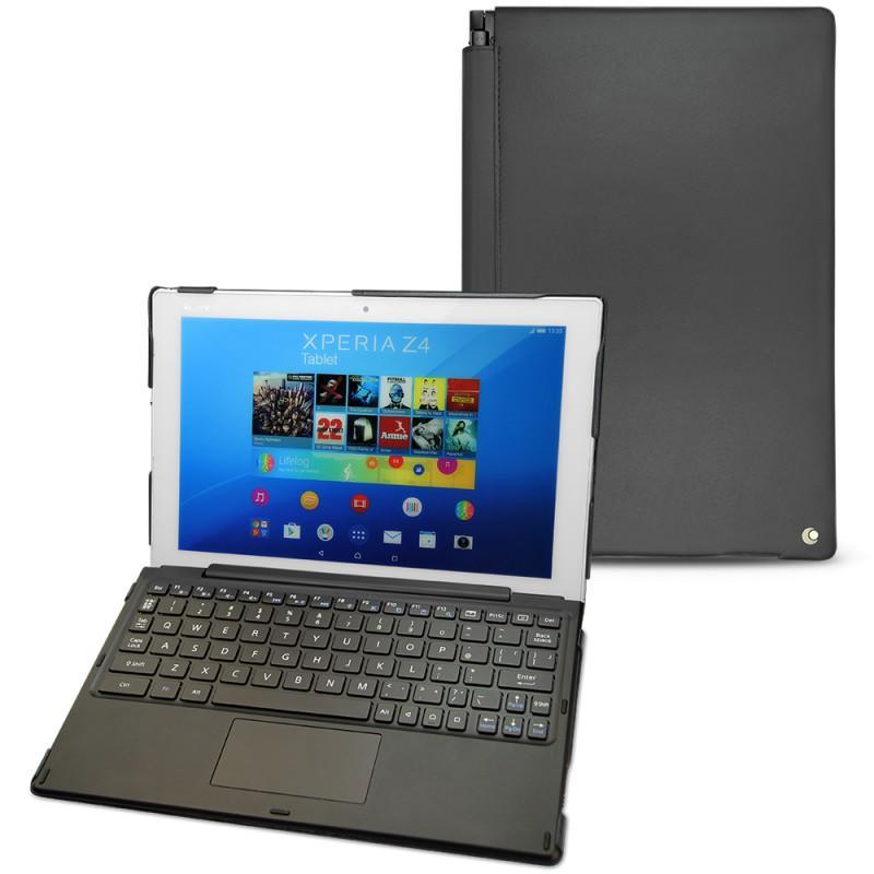 Sony Xperia Z4 Tablet leather case - Noir ( Nappa - Black ) 