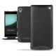 Housse cuir Sony Xperia Z3+ - Xperia Z4 - Negre poudro