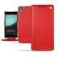 Sony Xperia Z3+ - Xperia Z4 leather case - Tomate ( Pantone 187C ) 