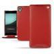 Lederschutzhülle Sony Xperia Z3+ - Xperia Z4 - Rouge ( Nappa - Pantone 199C ) 