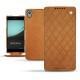 Housse cuir Sony Xperia Z3+ - Xperia Z4 - Mandarine vintage - Couture