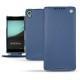 Housse cuir Sony Xperia Z3+ - Xperia Z4 - Indigo ( Pantone 303U ) 