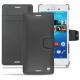 Housse cuir Sony Xperia M4 Aqua - Noir ( Nappa - Black ) 