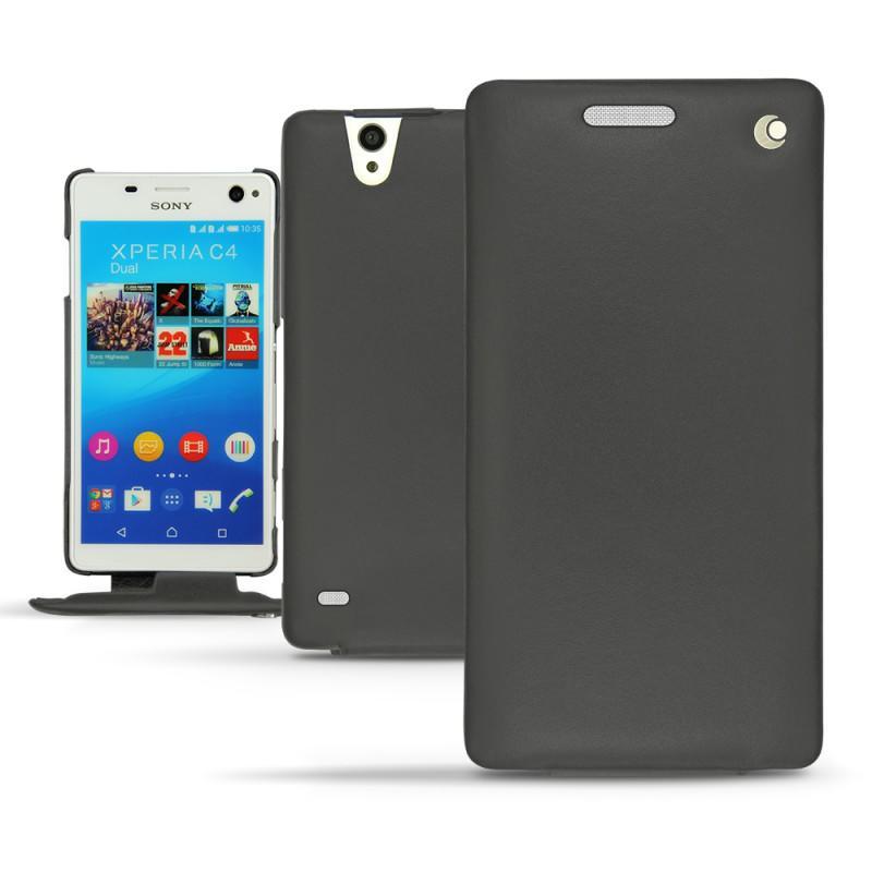 硬质真皮保护套 Sony Xperia C4 - Noir ( Nappa - Black ) 