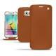 Custodia in pelle Samsung Galaxy S6 Edge - Marron ( Nappa - Pantone 1615C ) 