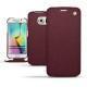 Lederschutzhülle Samsung Galaxy S6 Edge - Lie de vin ( Pantone 5115C ) 