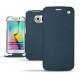 Custodia in pelle Samsung Galaxy S6 Edge - Jean vintage ( Roughtcut - Pantone 285U  ) 