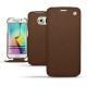 Samsung Galaxy S6 Edge leather case - Châtaigne ( Pantone 476C ) 