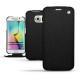 レザーケース Samsung Galaxy S6 Edge - Ebène ( Sleek P C12 - Black ) 