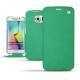 Custodia in pelle Samsung Galaxy S6 Edge - Menthe vintage ( Pantone 562C ) 