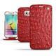 Lederschutzhülle Samsung SM-G920A Galaxy S6 - Autruche ciliegia