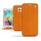 Custodia in pelle Samsung SM-G920A Galaxy S6 - Abaca arancio