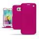 レザーケース Samsung Galaxy S6 Edge - Rose fluo