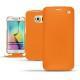 レザーケース Samsung Galaxy S6 Edge - Orange fluo