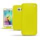 Capa em pele Samsung Galaxy S6 Edge - Jaune fluo