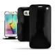 レザーケース Samsung Galaxy S6 Edge - Onyx ( Bologna Hi Gloss - Black ) 
